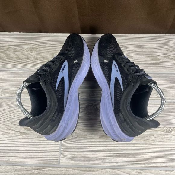 Brooks Launch 9 Black Purple Running Shoe Athletic Sneaker Womens 8 - Picture 7 of 10